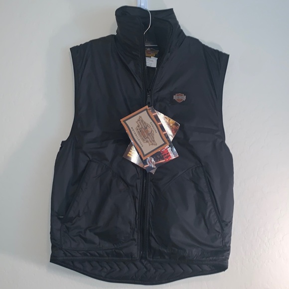 Harley-Davidson Other - HARLEY-DAVIDSON BRAND NEW WITH TAGS SIZE XS MENS HEATED ZIPPERED BLACK VEST